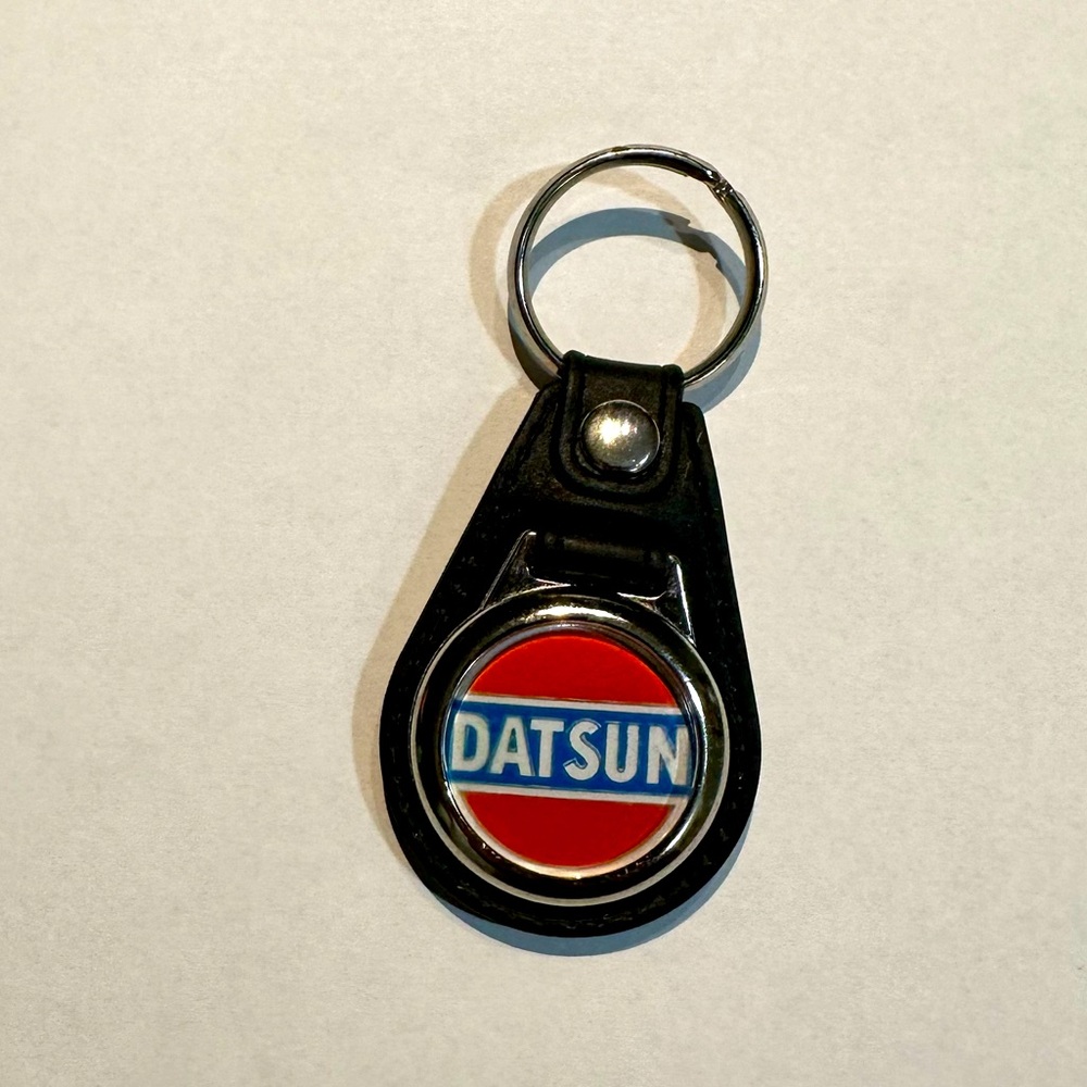 Vintage Leather DATSUN Key Fob